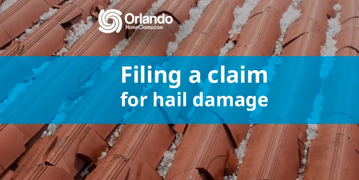 Filing a claim for hail damage