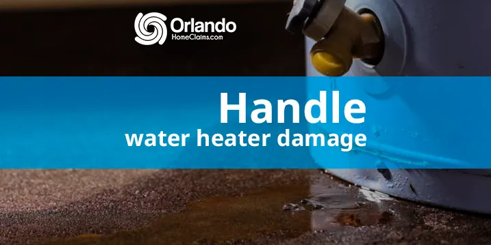 Handle water heater damage