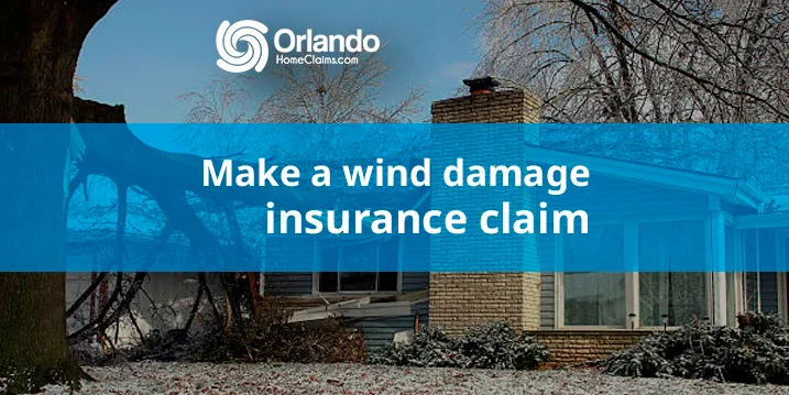 Make a wind damage insurance claim