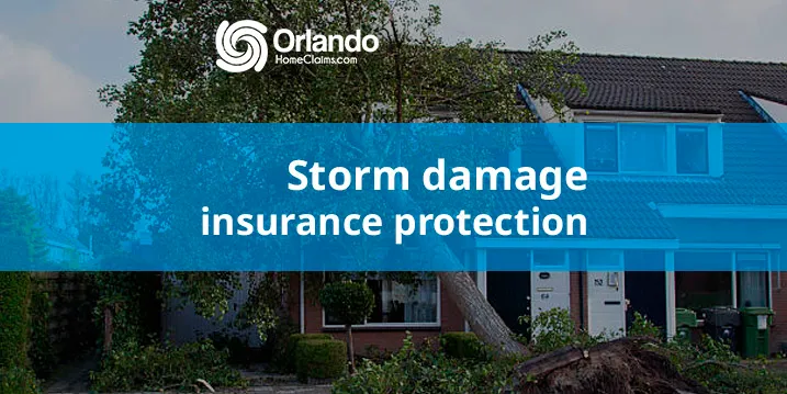 Storm damage insurance protection