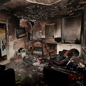 house fire damage claim