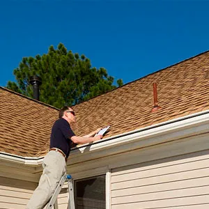 inspecting the roof and document any existing damage